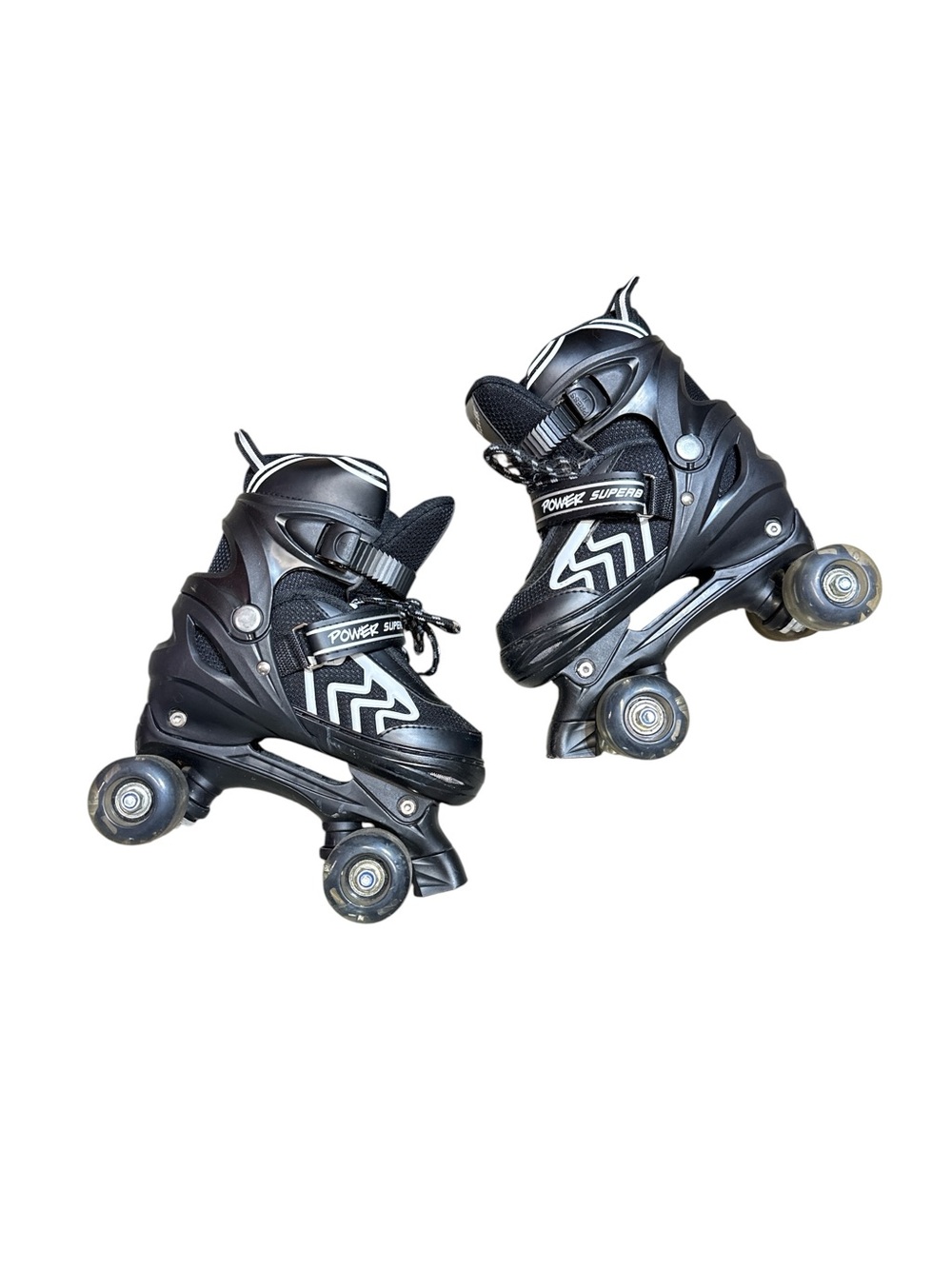Kids Unisex Light Up Roller Skates Size Medium 4 4.5